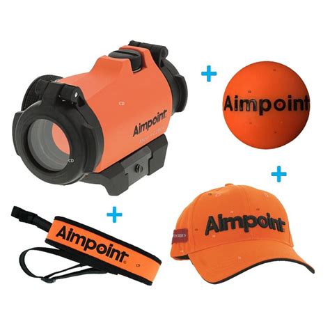 Pack Complet Viseur Aimpoint Micro H Moa Orange Cerakote Chasse