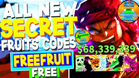 All New Secret Codes In Blox Fruits Codes Blox Fruits Codes Roblox Youtube