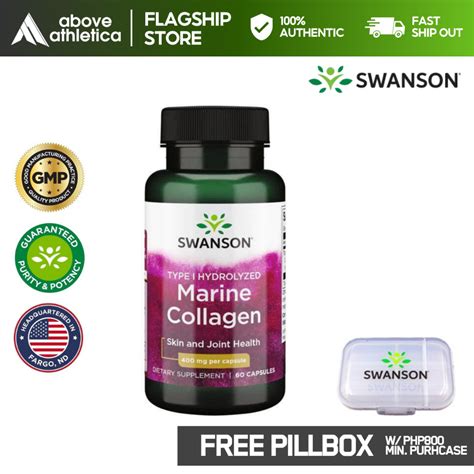 Swanson Ultra Type I Hydrolyzed Marine Collagen Peptides 400Mg 60