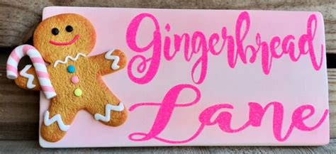 Gingerbread Lane Sign | Etsy