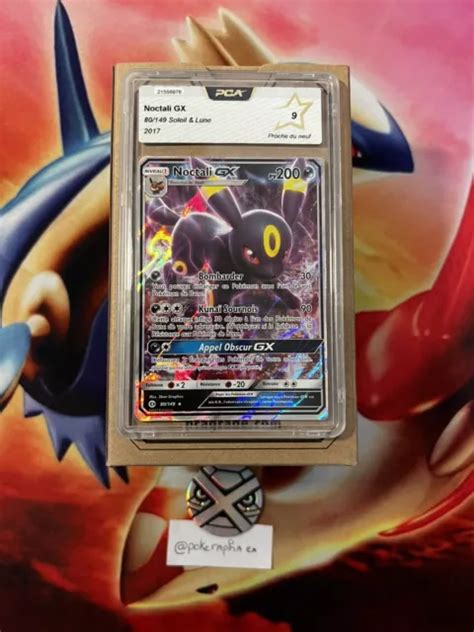 Carte Pok Mon Noctali Gx Ultra Rare Soleil Et Lune Pca