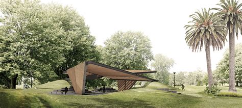 Carme Pin S Unveils Interconnected Wooden Roof For Mpavilion In