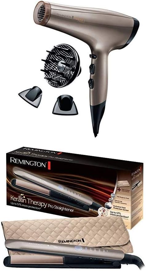 Remington Coffret Cadeau Set de Coiffure Sèche Cheveux Keratin