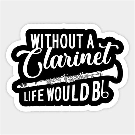 Clarinet Player Gift Clarinetist Marching Band Sticker Band Stickers