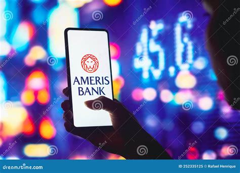 July 25 2022 Brazil In This Photo Illustration The Ameris Bancorp Logo Is Displayed On A