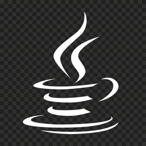 Java Coffee Cup White Logo HD PNG