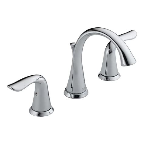 Delta Minispread 4 Inch 2 Handle High Arc Bathroom Faucet In Chrome