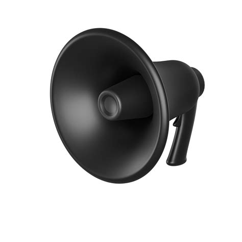 modern black loudspeaker  realistic icon marketing time concept