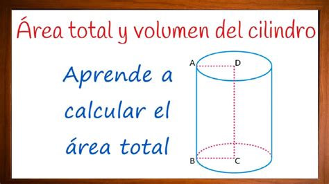 Como Calcular El Rea Total De Un Cilindro Youtube