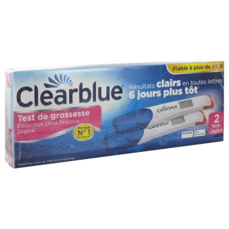 Clearblue Test De Grossesse D Tection Ultra Pr Coce Digital Lot De