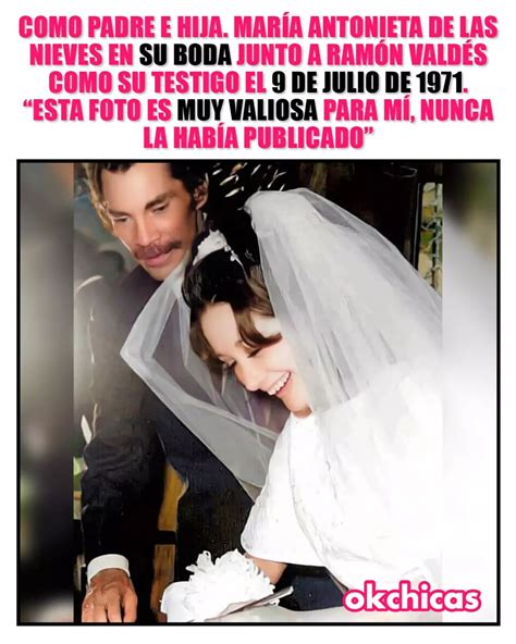 Como Padre E Hija Mar A Antonieta De Las Nieves En Su Boda Junto A