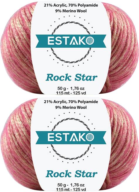 Amazon Estako Rock Star Skeins Pack Merino Wool