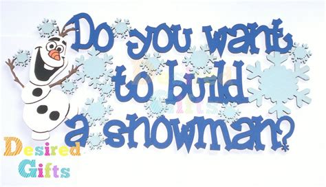 Do You Want To Build A Snowman Label Free Printable