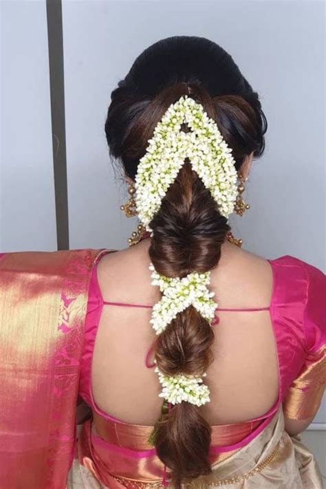 Braid Hairstyles For South Indian Brides Braided Hairstyles For Wedding Traditional Hairstyle