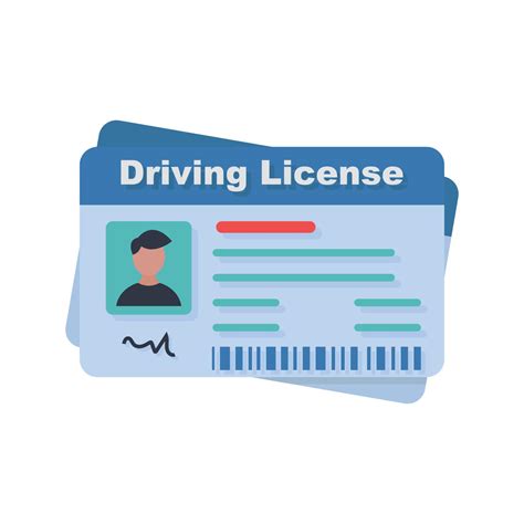 Driver License Identification Or Id Card Template Illustration 11086695 Vector Art At Vecteezy