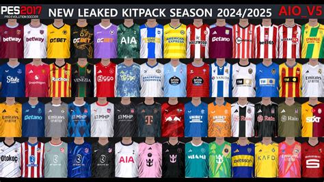 PES 2017 NEW LEAKED KITPACK SEASON 2024 2025 V5 AIO YouTube