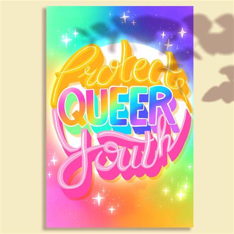 Protect Queer Youth Poster Print Dulceskull