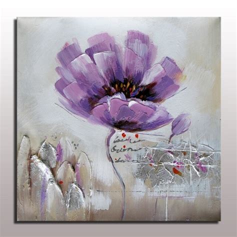 Aliexpress.com : Buy Modern flower painting handmade oil on linen ...