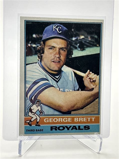 Topps George Brett Baseball Card Ex Quality Free Shipping Ebay