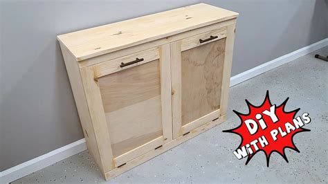 Double Trash Can Cabinet Plans | Cabinets Matttroy