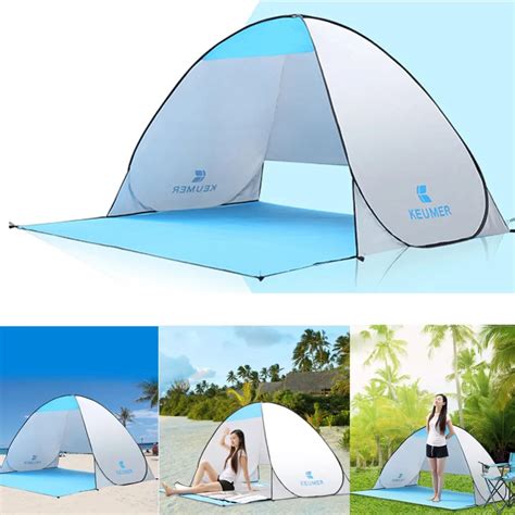 Portable Automatic Pop Up Beach Tent Outdoor Quick Cabana Sunshade