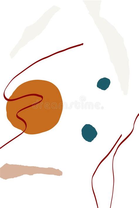 Nude Brush Set Vector Memphis Background Graphic Stock Vector Illustration Of Media Design