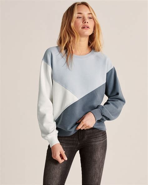 Colorblock Crewneck Sweatshirt Sweatshirt