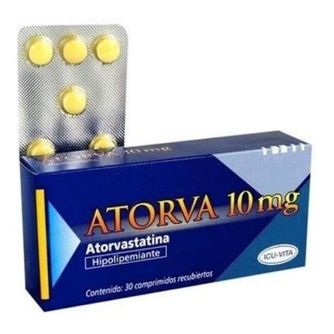 Atorva 10 Mg X 30 Comprimidos Atorvastatina