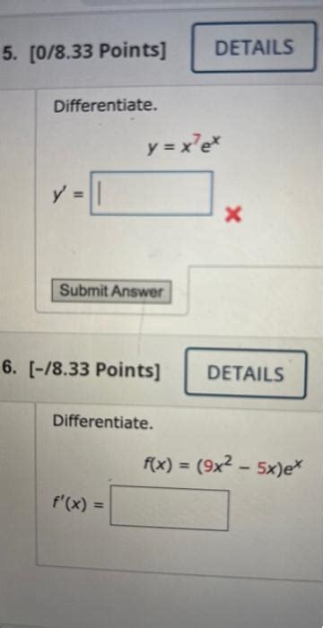 Solved Differentiate Y X Exy Differentiate Chegg