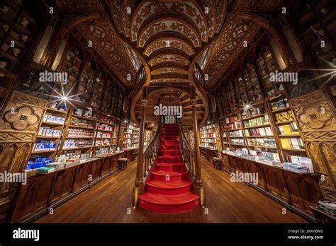 Interior View Of Lello Bookstore Portuguese Livraria Lello And Its