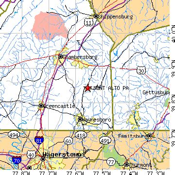 Mont Alto, Pennsylvania (PA) ~ population data, races, housing & economy