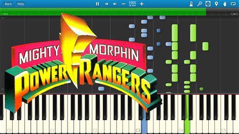 Power Rangers Theme Advanced Piano YouTube