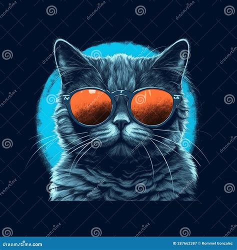 Portrait Of Chic Cat Charisma Wearing Coat Wearing Sunglasses Funny Fashion Pic As Wallpaper