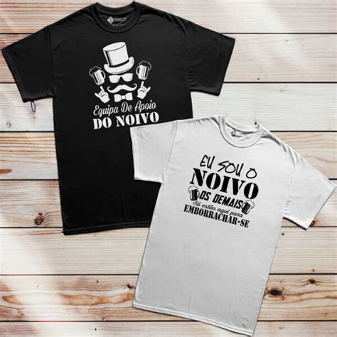 T Shirt Noivo E Amigos Borrachos Despedida Solteiro Personalizei