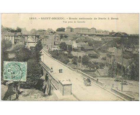 carte postale ancienne 22 SAINT BRIEUC Route Nationale de Paris à