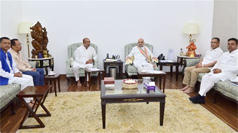 Manipur Cm N Biren Singh Meets Union Home Minister Amit Shah And Jp