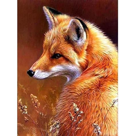 5D Diamond Painting Complet Renard DIY Broderie Diamant Peinture Kits