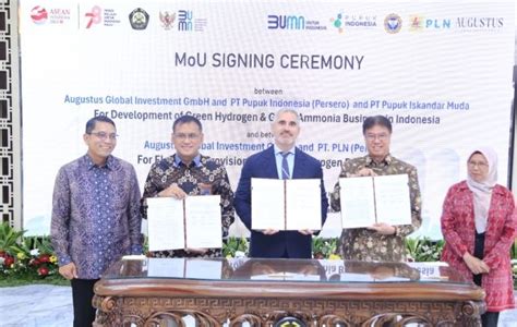 Pupuk Iskandar Muda Kembangkan Green Hydrogen Dan Green Ammonia Sijori Id