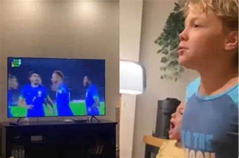 Neymar Jr Compartilha Rea O Do Filho Assistindo Seu Gol Celebridades