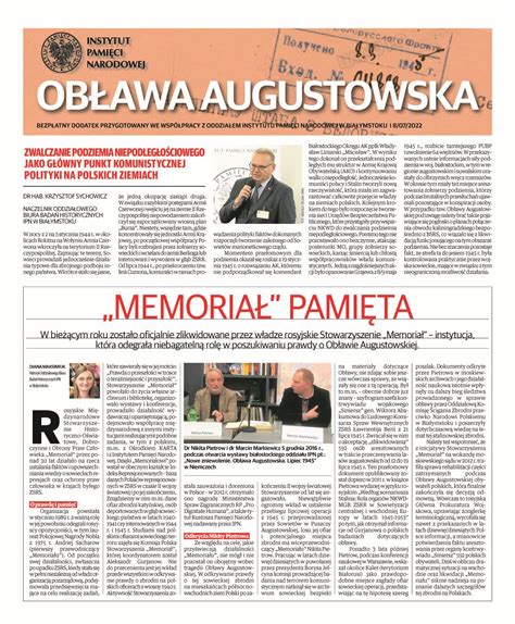 Obława augustowska Dodatek prasowy do pobrania PDF Dodatki