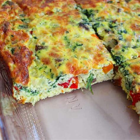 Cheesy Garden Vegetable Egg Bake - XO&So: Vegetarian Comfort Food