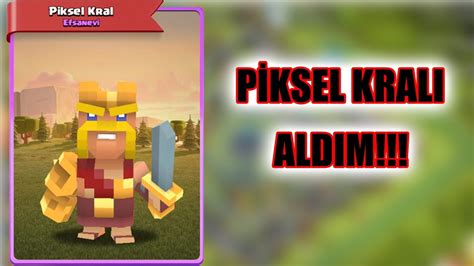 Piksel barbar kralı aldım Bedava Clash of Clans YouTube