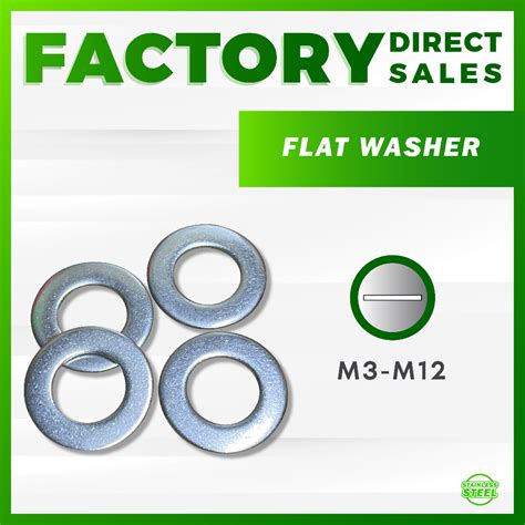 Sus Washers Flat Washer M M Plain Washer Stainless Steel