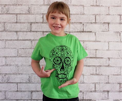 Sugar Skull Shirt Day Of The Dead Party Mexican Calavera Etsy