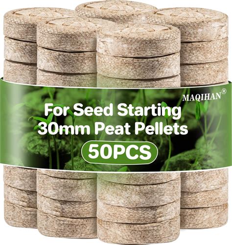 Amazon Maqihan Pcs Peat Pellets For Seedlings Mm Seed