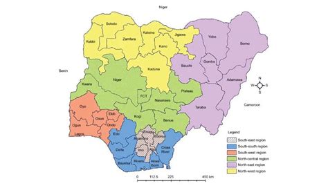 Geopolitical Zones In Nigeria And Their States With Maps PIECE