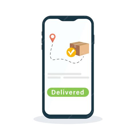 Premium Vector | Logistics Delivery service app on smartphone