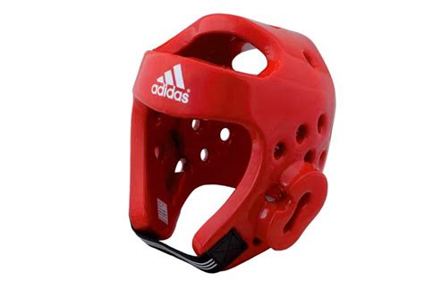 Casque D Entrainement Karate Adidas Blanc Bleu Ou Rouge Karate Gi