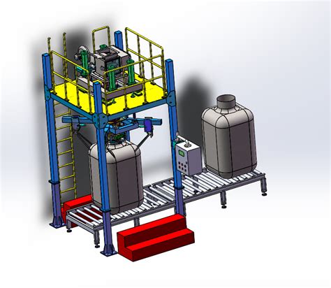 【非标数模】吨袋包装机3d数模图纸 Solidworks设计solidworks 仿真秀干货文章