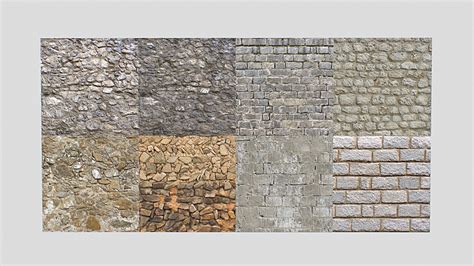 Stone Wall Textures Pack 2 - Blender Market